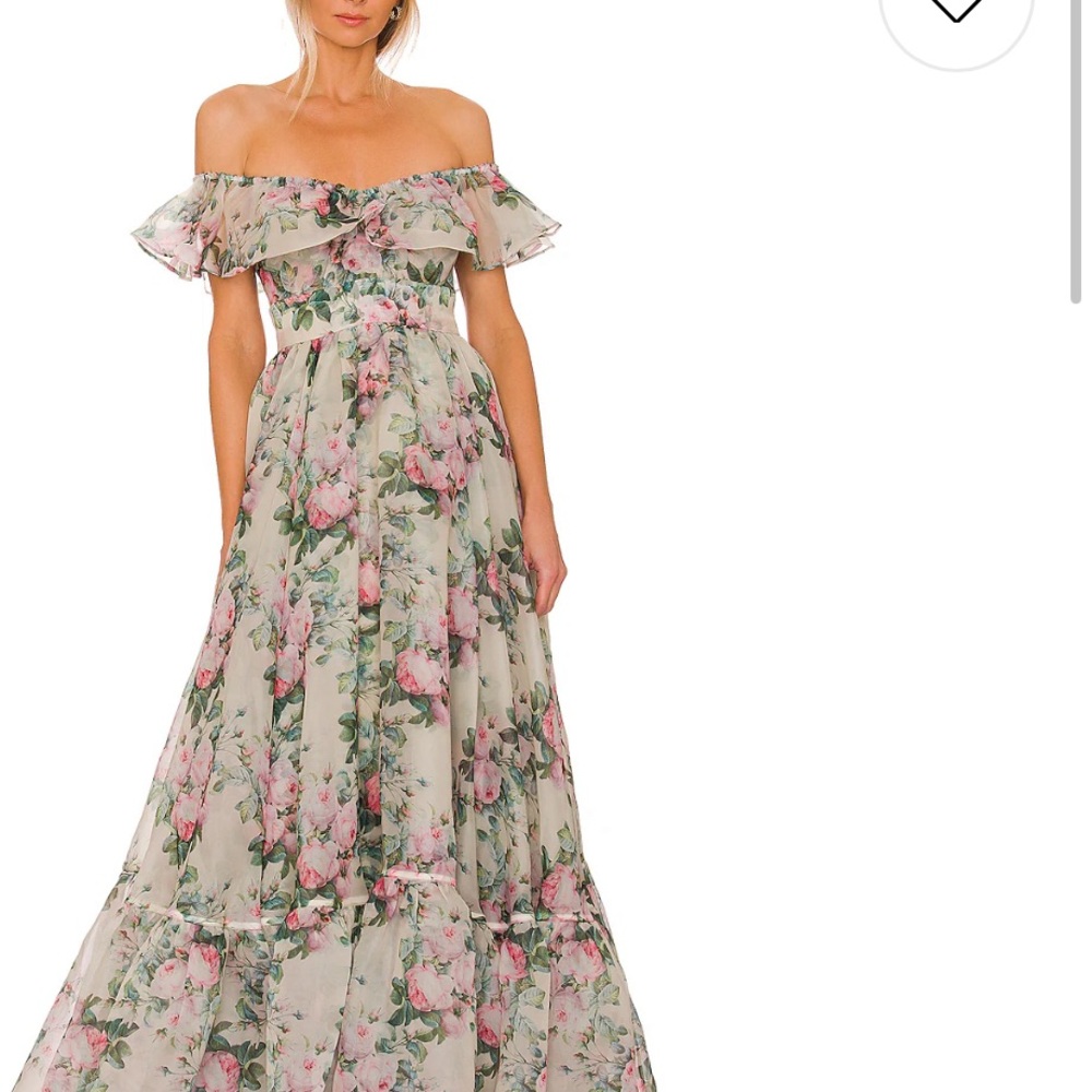 Selkie gown-the romance novel in garden roses.